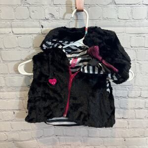 Monster High Girl’s Fuzzy Cropped Halloween Costume Vest